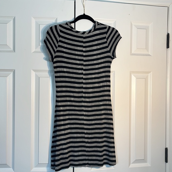 Olivia Rae Black and Gray striped dress. - Picture 2 of 2